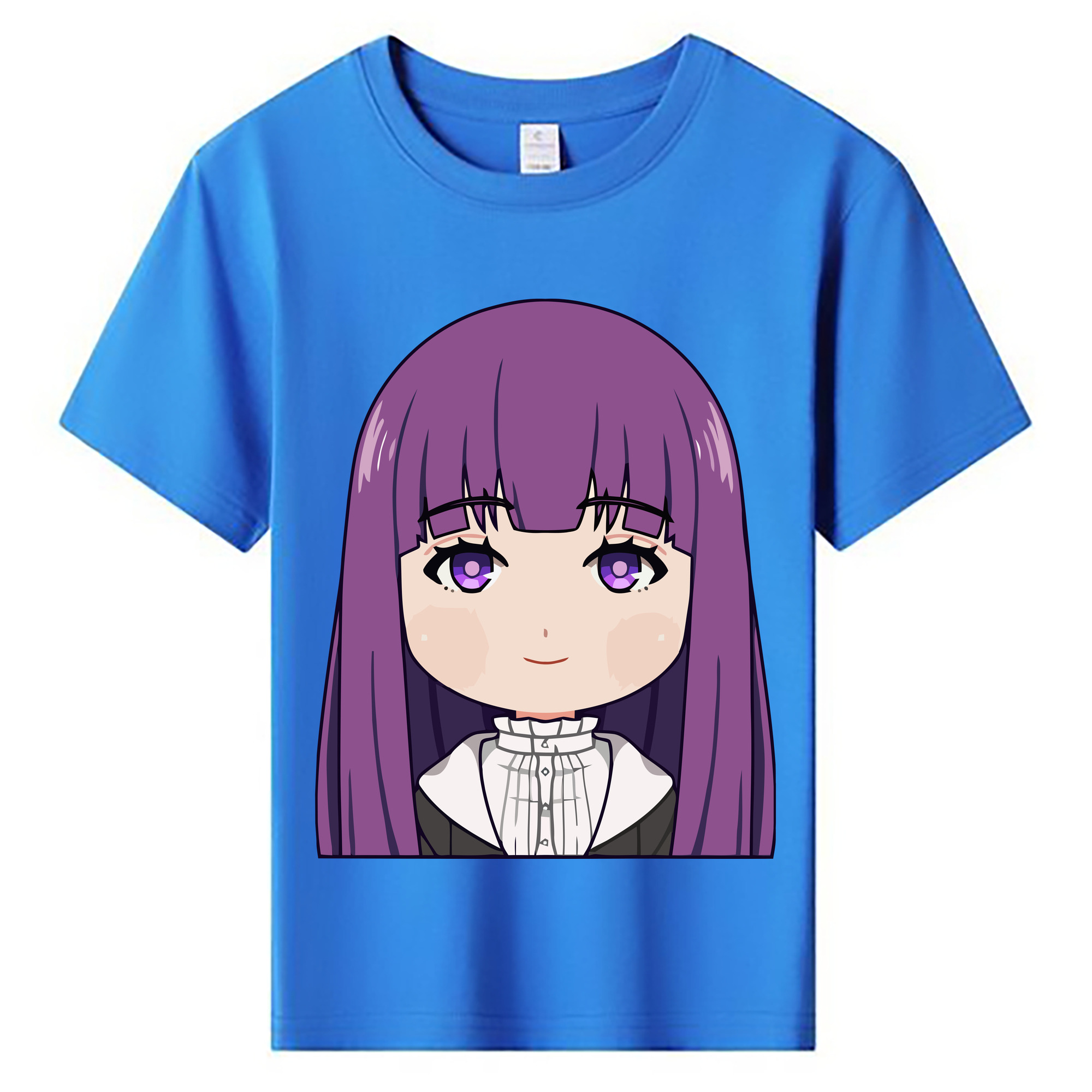 （画像用） 葬送のフリーレン Frieren 綿100％キッズTシャツ（フロントプリント）